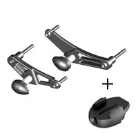 GBRacing Frame Sliders - Triumph Daytona 675, 675R and Street Triple / R GoPro™ Camera Mount bundle 