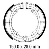 Ferodo FSB724 - Front Brake Shoe Set KAWASAKI / SUZUKI 