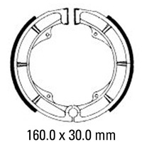 Ferodo FSB725 - Rear Brake Shoes HYOSUNG GV250 / SUZUKI GS GT