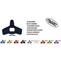 Pazzo 14mm Preload Adjusters suits Kawasaki / Suzuki / Triumph / Yamaha / Ducati - Navy Blue (dark)