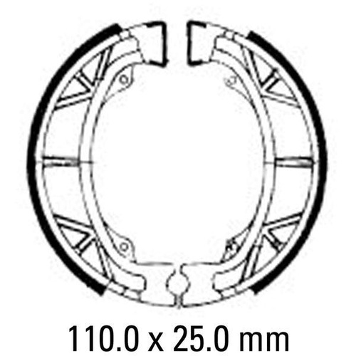 Ferodo FSB704 - Front/Rear Eco Brake Shoes BENELLI HONDA PEUGEOT