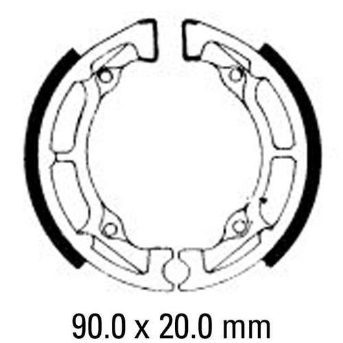 Ferodo FSB726 - Front/Rear Brake Shoe Set KAWASAKI KDX/SUZUKI JR