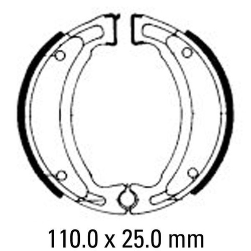 Ferodo FSB731 - Front/Rear Eco Brake Shoes BUG/POLARIS/YAMAHA