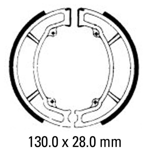 Ferodo FSB733 - Front/Rear Eco Brake Shoes BUG YAMAHA 